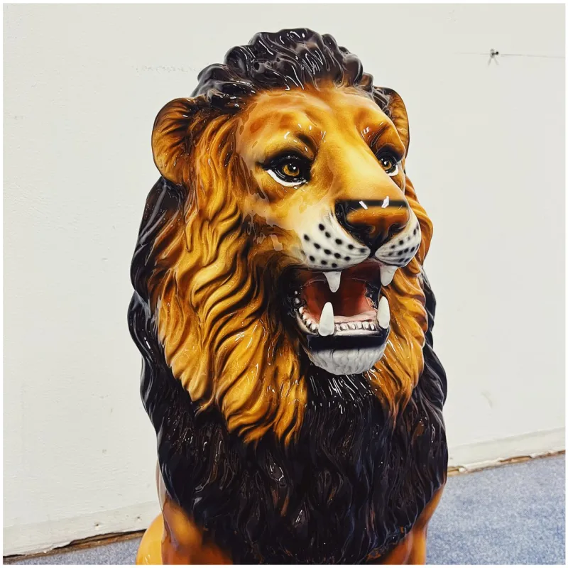 Outlet Pamono Lion Ceramic Statue from Ceramiche Boxer