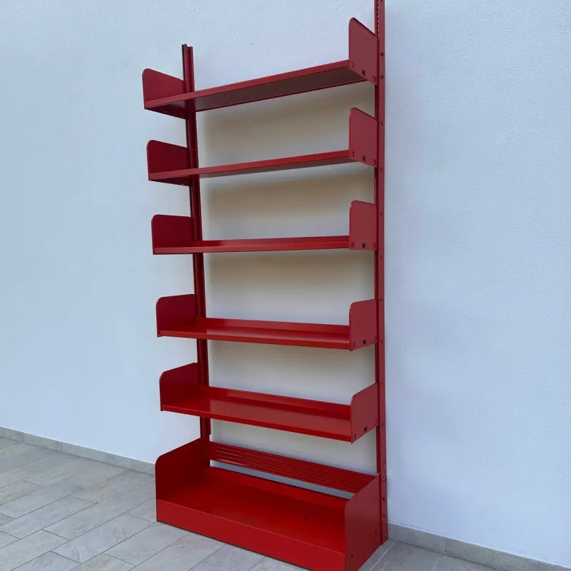 New Pamono Lips Vago Orange Bookcase, 1968