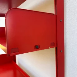 New Pamono Lips Vago Orange Bookcase, 1968