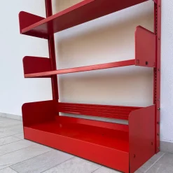 New Pamono Lips Vago Orange Bookcase, 1968