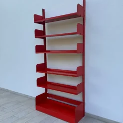 New Pamono Lips Vago Orange Bookcase, 1968