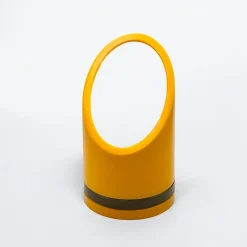 Pamono Lipstick Table Mirror in Yellow Plastic, 1970s><noscript><img width=