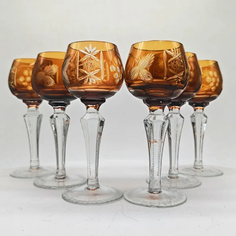 Best Pamono Liquor Glasses in Crystal attributed to Nachtmann, 1960s, Germany, Set of 6
