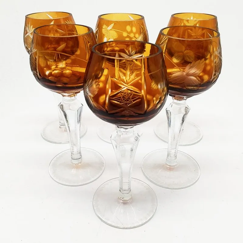 Best Pamono Liquor Glasses in Crystal attributed to Nachtmann, 1960s, Germany, Set of 6