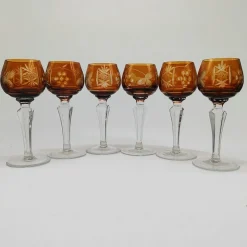 Best Pamono Liquor Glasses in Crystal attributed to Nachtmann, 1960s, Germany, Set of 6
