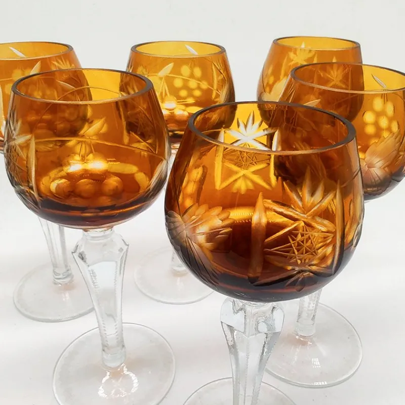 Best Pamono Liquor Glasses in Crystal attributed to Nachtmann, 1960s, Germany, Set of 6