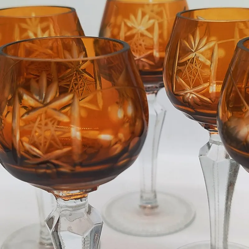 Best Pamono Liquor Glasses in Crystal attributed to Nachtmann, 1960s, Germany, Set of 6