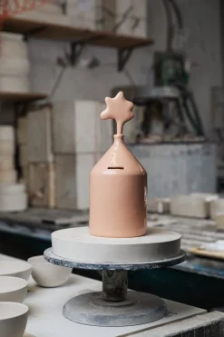Hot Pamono Lisa Muse Collection Ceramic Moneybox by MM Company for Collezione Caleido