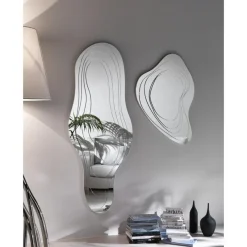 Best Pamono Livelli 1850 Wall Mirror with White Colored MDF by Barberini & Gunnell