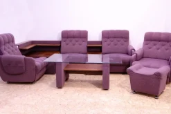 Pamono Living Room Set, Former Czechoslovakia, 1980s, Set of 4> Living Room Sets
