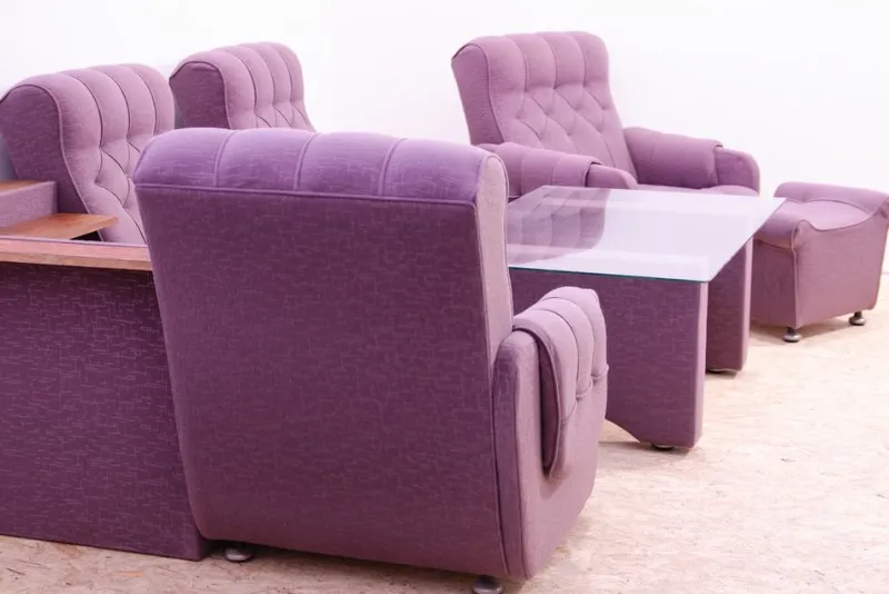 Pamono Living Room Set, Former Czechoslovakia, 1980s, Set of 4> Living Room Sets