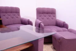 Pamono Living Room Set, Former Czechoslovakia, 1980s, Set of 4><noscript><img width=