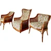 Online Pamono Living Room Set in Fake Bamboo and Rattan from Giorgetti Italia, 1970s, Set of 3