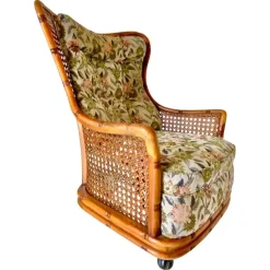 Online Pamono Living Room Set in Fake Bamboo and Rattan from Giorgetti Italia, 1970s, Set of 3