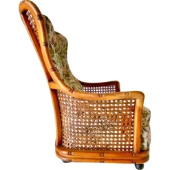 Online Pamono Living Room Set in Fake Bamboo and Rattan from Giorgetti Italia, 1970s, Set of 3