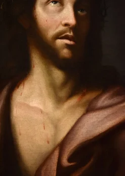 Pamono Lombard Artist, Ecce Homo, 1650, Oil on Canvas, Framed><noscript><img width=