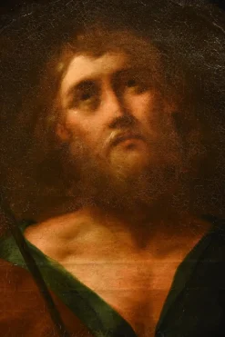 Pamono Lombard School Artist, Saint Joseph Portrait, 1690, Oil on Canvas, Framed><noscript><img width=