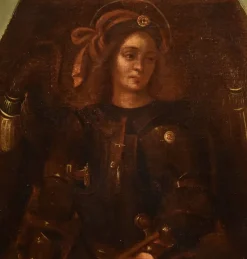 Outlet Pamono Lombard School Artist, Saint Michael the Archangel, 1650, Oil on Canvas