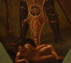 Outlet Pamono Lombard School Artist, Saint Michael the Archangel, 1650, Oil on Canvas