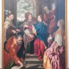 Hot Pamono Lombard School Artist, Visitation of Mary, 16th Century, Oil on Canvas