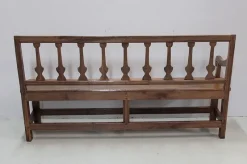 Pamono Long Antique Chestnut Wood Bench><noscript><img width=
