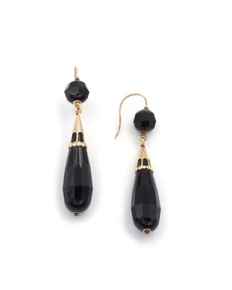 Pamono Long Black Earrings, Set of 2> Earrings