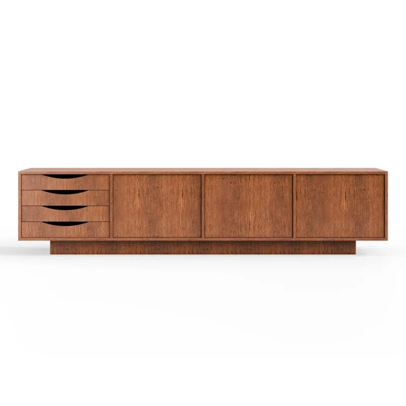 Pamono Long Brown Sideboard by Pastform Furniture> Storage