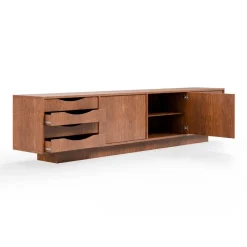 Pamono Long Brown Sideboard by Pastform Furniture><noscript><img width=