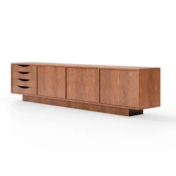 Pamono Long Brown Sideboard by Pastform Furniture><noscript><img width=