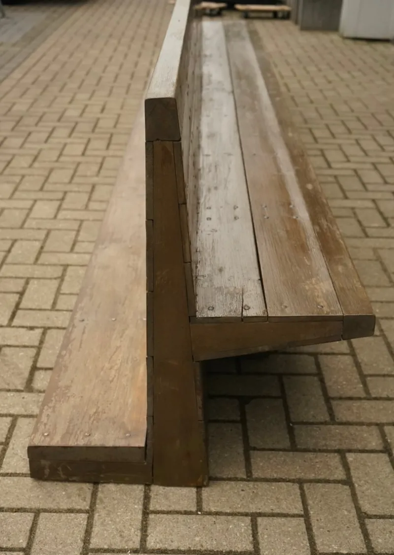 Pamono Long Church Bench by Dom Hans Van Der Laan, 1970s