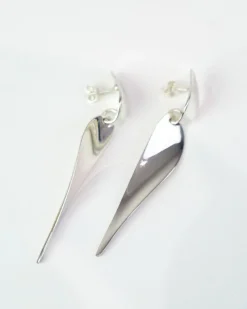 Discount Pamono Long Drop Earrings in Sterling Silver from Georg Jensen, Set of 2