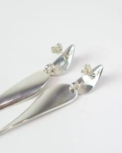 Discount Pamono Long Drop Earrings in Sterling Silver from Georg Jensen, Set of 2