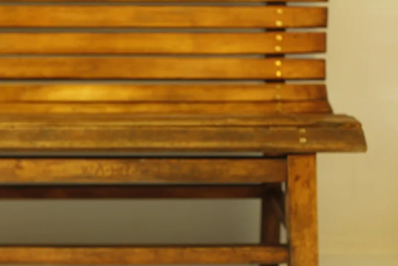 Pamono Long Indoor Railway Station Bench in Beech, 1930> Benches