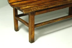 Pamono Long Indoor Railway Station Bench in Beech, 1930><noscript><img width=