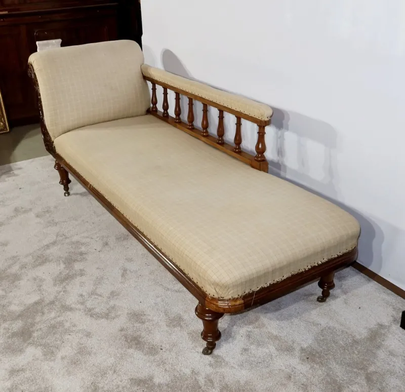 Pamono Long Victorian Mahogany Chaise Lounge, England, 19th Century> Daybeds & Chaises Lounges