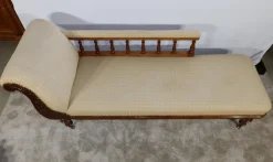 Pamono Long Victorian Mahogany Chaise Lounge, England, 19th Century><noscript><img width=