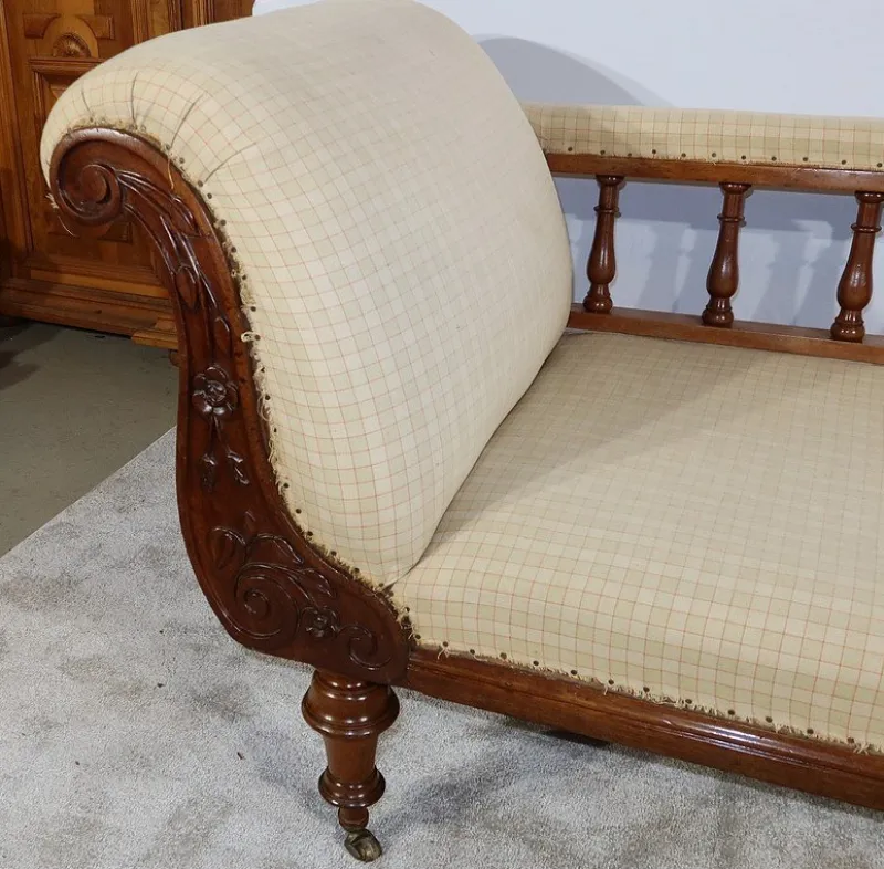 Pamono Long Victorian Mahogany Chaise Lounge, England, 19th Century> Daybeds & Chaises Lounges