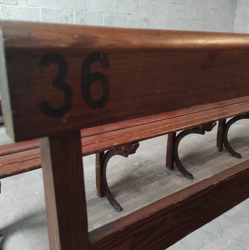 Pamono Long Wooden Church Bench> Benches