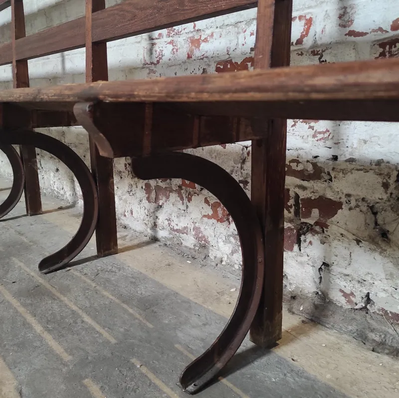 Pamono Long Wooden Church Bench> Benches