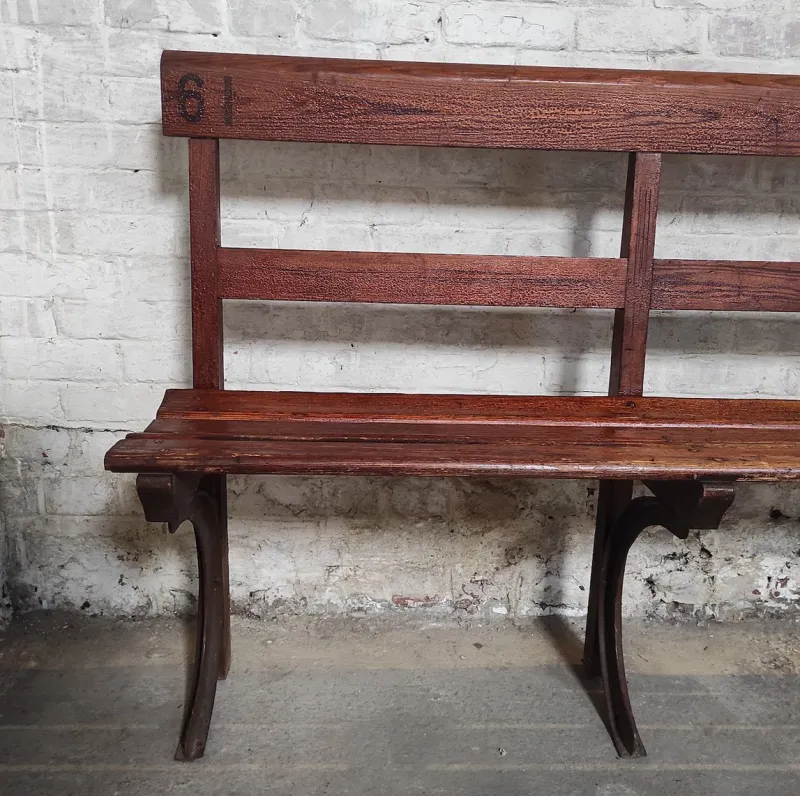 Pamono Long Wooden Church Bench> Benches