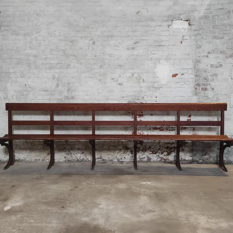Pamono Long Wooden Church Bench> Benches