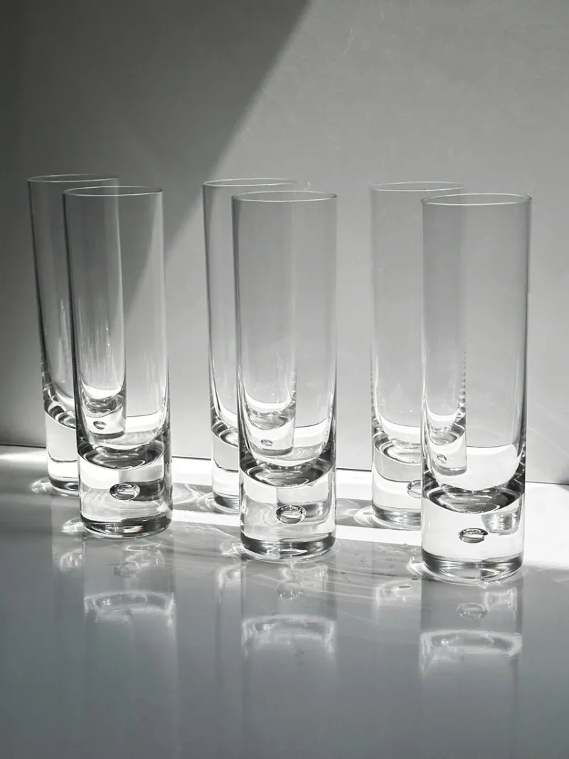 Pamono Longdrink Glasses by Sergio Asti for Arnolfo di Cambio, Italy, 1970s, Set of 6> Glassware