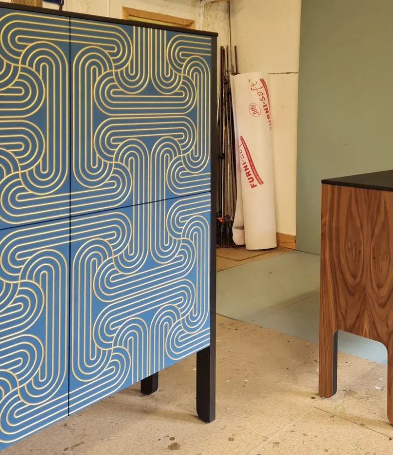 Pamono Loop Cabinet with Four Doors by Nell Beale> Storage