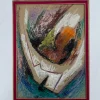 Hot Pamono Lorenzo Padilla, Abstract Composition, Oil and Pastel on Cardboard, 1998