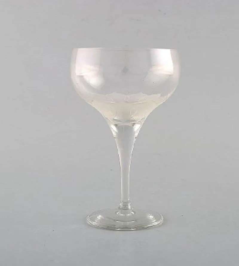 Pamono Lotus Glasses by Bjorn Wiinblad for Rosenthal, 1980s, Set of 4> Glassware