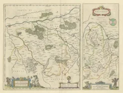 Online Pamono Loudun and Mirebeau Map by Blaeu