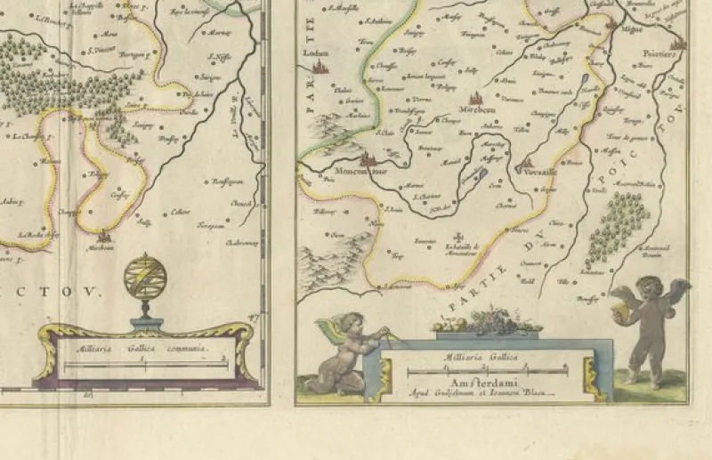 Online Pamono Loudun and Mirebeau Map by Blaeu