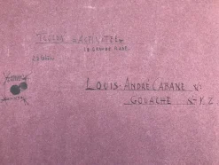 Pamono Louis André Cabane, Toulon, 1950, Signed Gouache><noscript><img width=