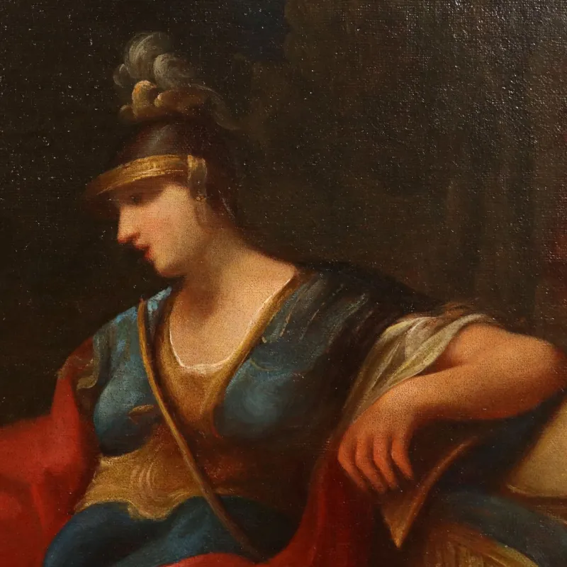New Pamono Louis Dorigny, Figures, Oil on Canvas, 17th-18th Century, Framed