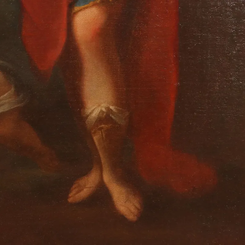 New Pamono Louis Dorigny, Figures, Oil on Canvas, 17th-18th Century, Framed